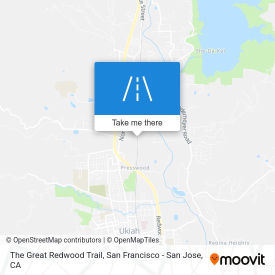 The Great Redwood Trail map