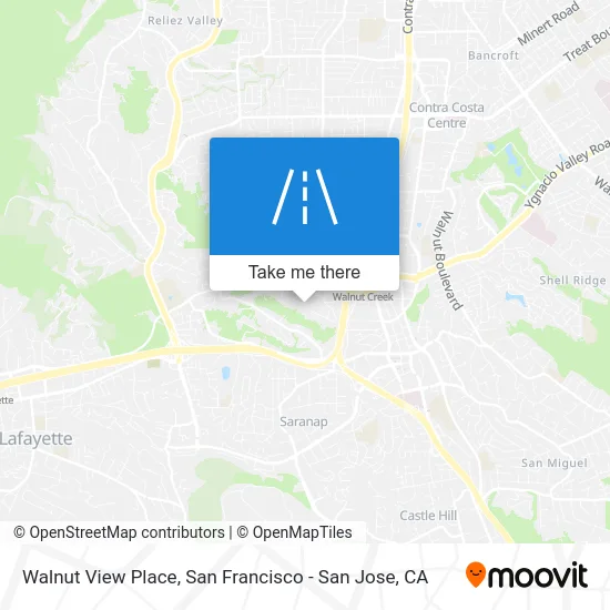 Walnut View Place map