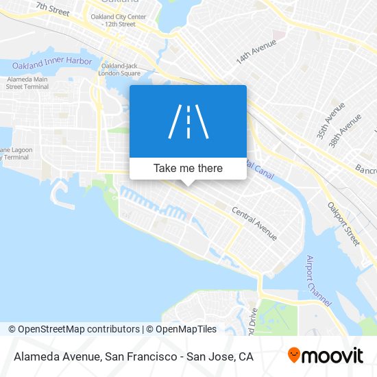 Alameda Avenue map