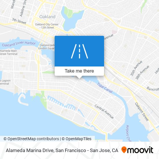 Alameda Marina Drive map