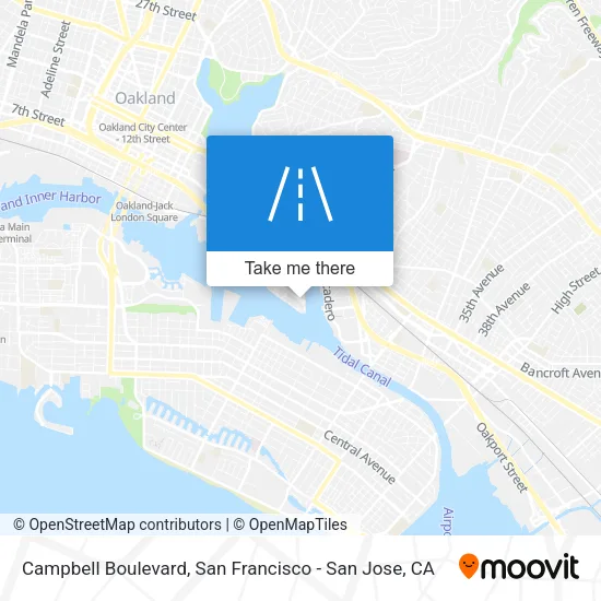 Campbell Boulevard map