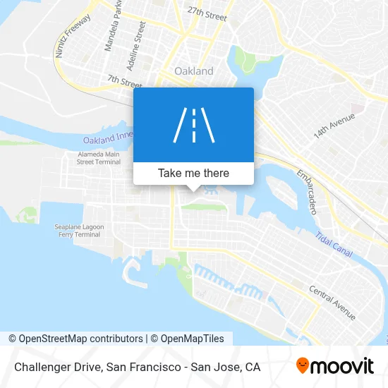 Challenger Drive map