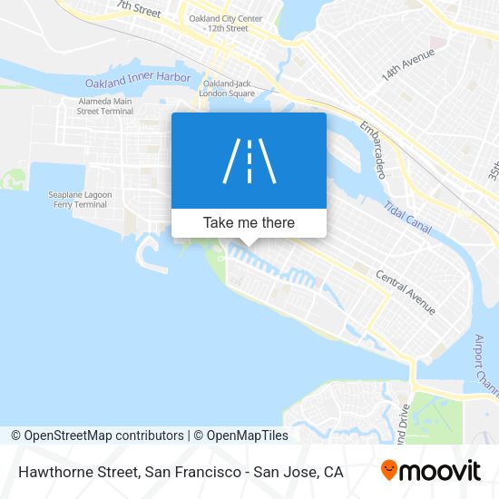 Mapa de Hawthorne Street