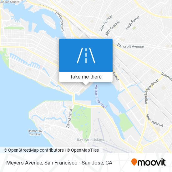 Mapa de Meyers Avenue