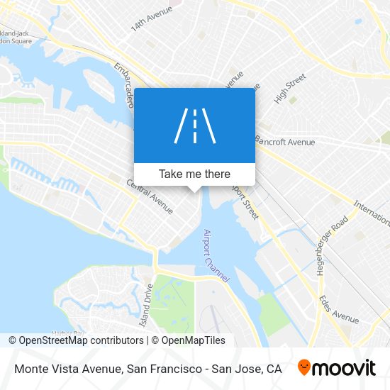 Mapa de Monte Vista Avenue