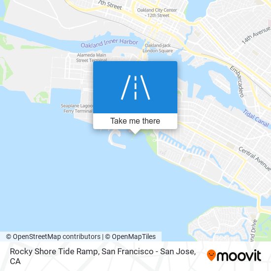 Mapa de Rocky Shore Tide Ramp