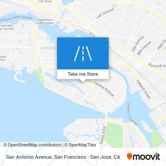 San Antonio Avenue map