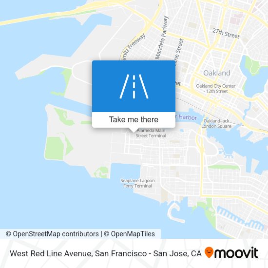 Mapa de West Red Line Avenue