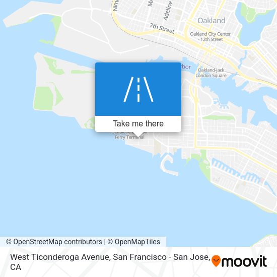 Mapa de West Ticonderoga Avenue