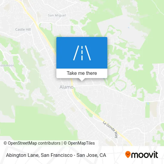 Abington Lane map