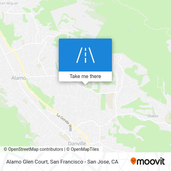 Alamo Glen Court map
