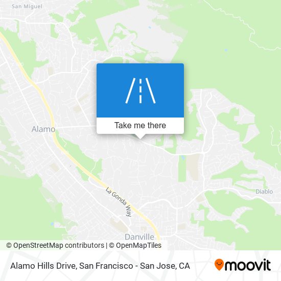 Alamo Hills Drive map