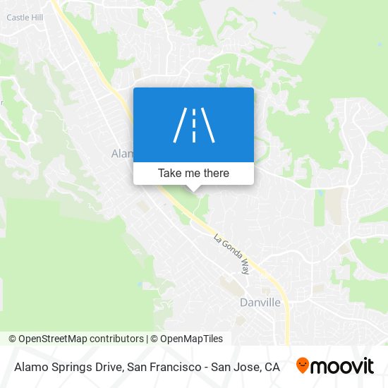 Mapa de Alamo Springs Drive