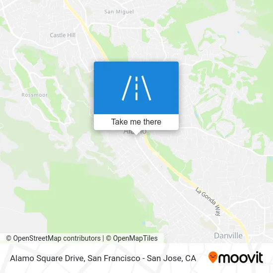 Alamo Square Drive map