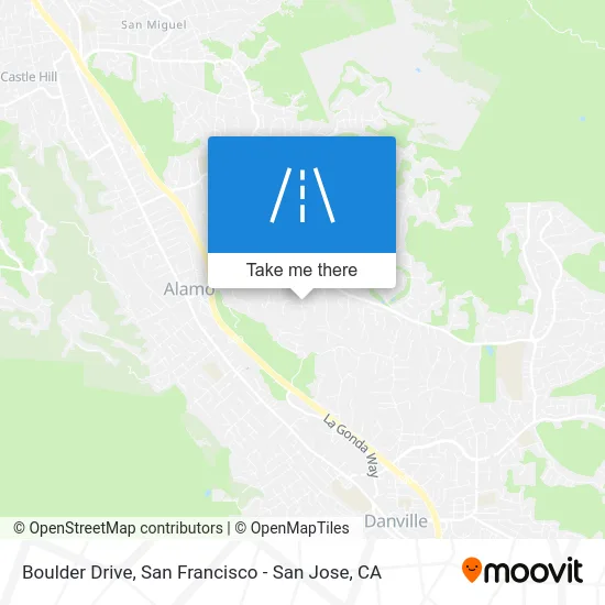 Boulder Drive map