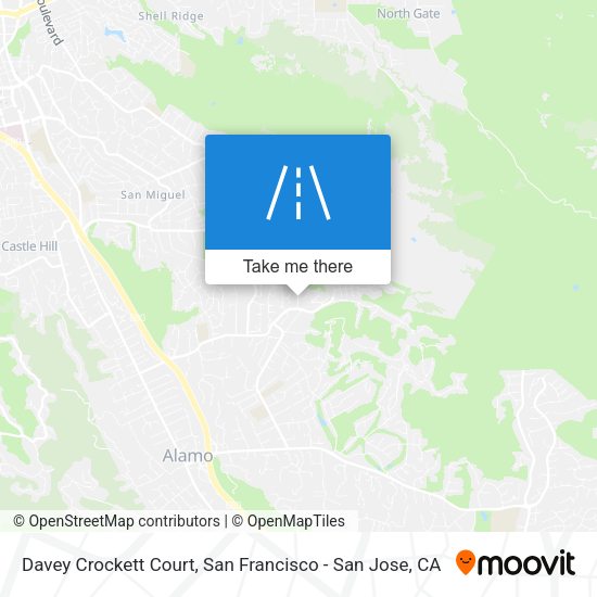 Davey Crockett Court map