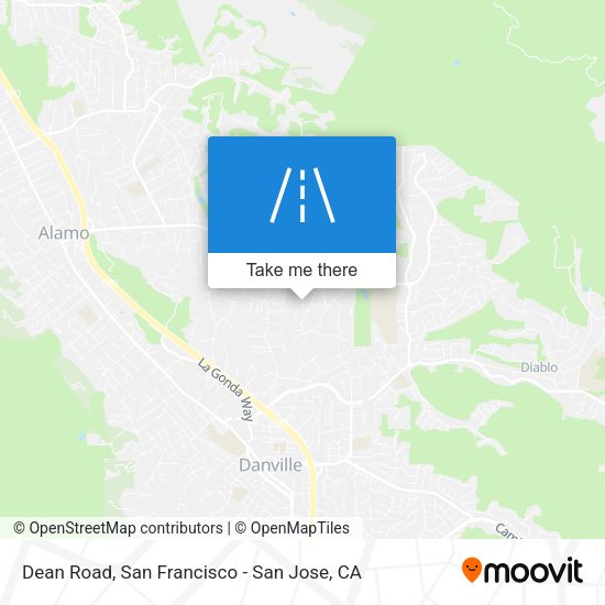 Mapa de Dean Road
