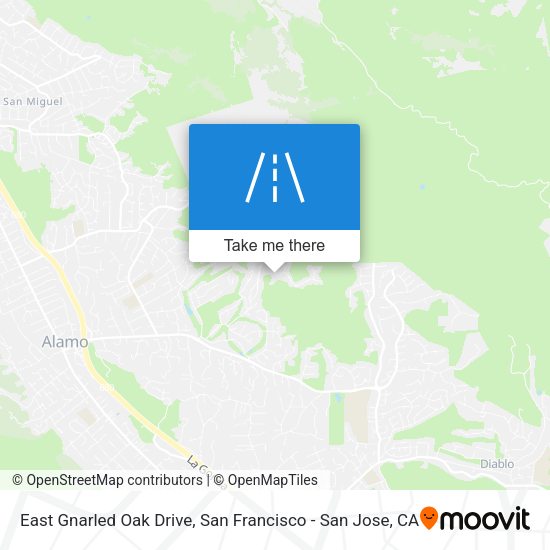 Mapa de East Gnarled Oak Drive