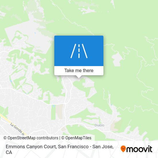 Emmons Canyon Court map