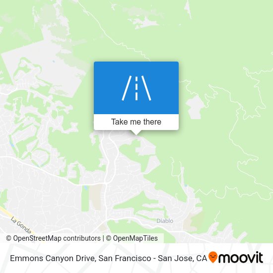 Emmons Canyon Drive map