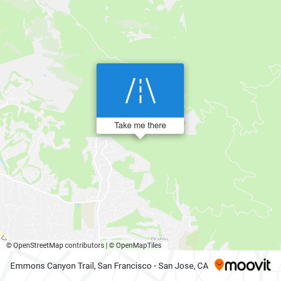 Mapa de Emmons Canyon Trail