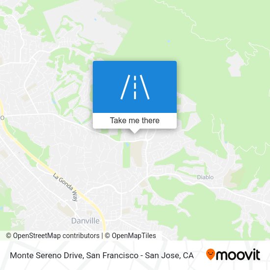 Monte Sereno Drive map