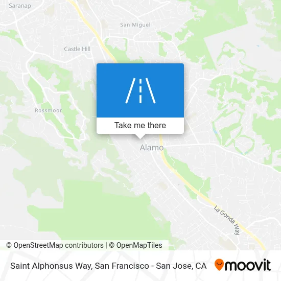 Saint Alphonsus Way map