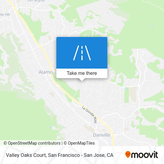 Valley Oaks Court map