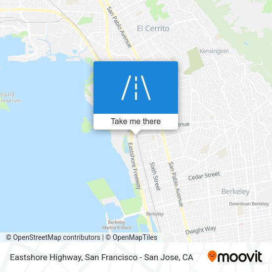 Eastshore Highway map