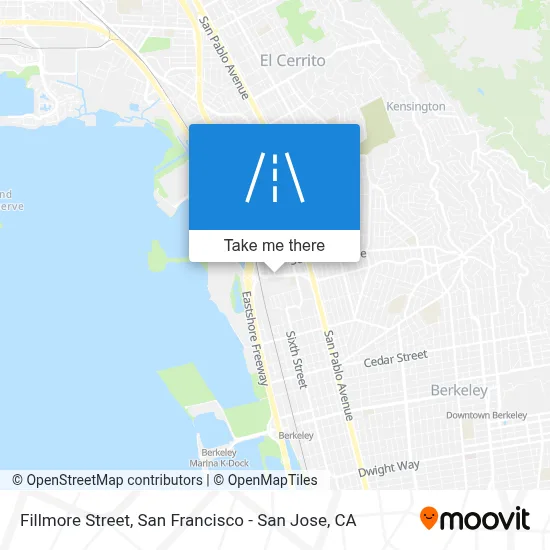 Fillmore Street map