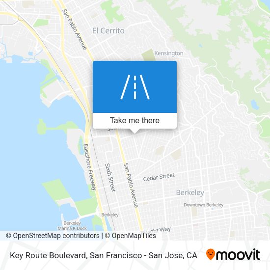 Key Route Boulevard map