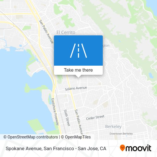 Mapa de Spokane Avenue