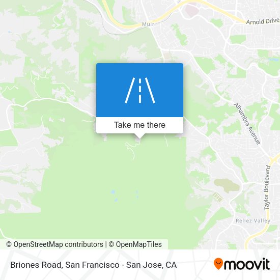 Mapa de Briones Road