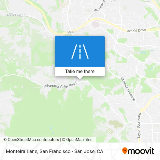Monteira Lane map
