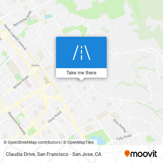 Claudia Drive map