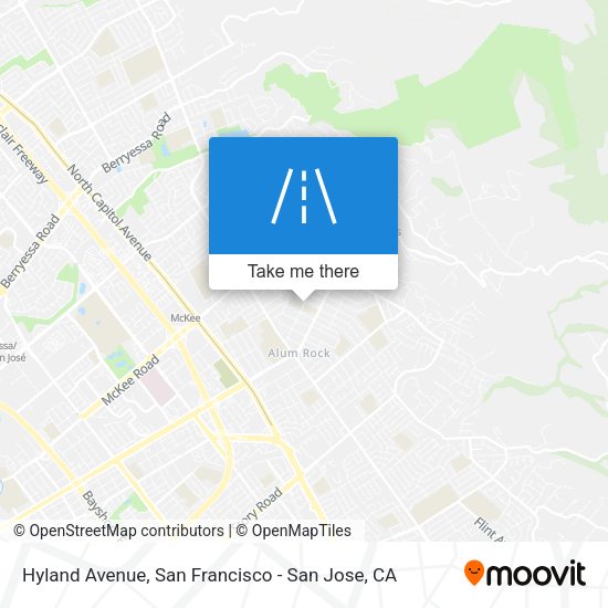 Mapa de Hyland Avenue