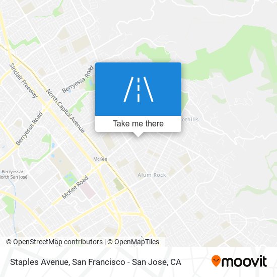 Mapa de Staples Avenue