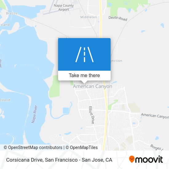 Mapa de Corsicana Drive