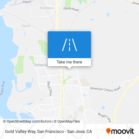 Gold Valley Way map
