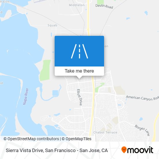 Sierra Vista Drive map