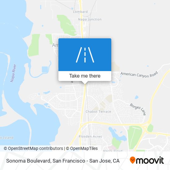 Sonoma Boulevard map