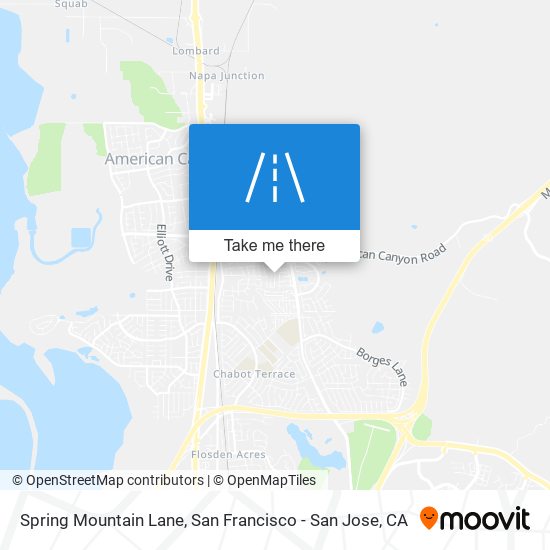 Mapa de Spring Mountain Lane