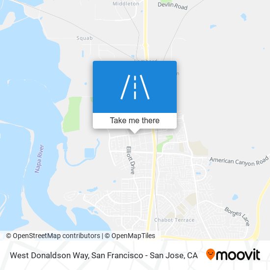 West Donaldson Way map