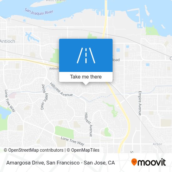 Mapa de Amargosa Drive