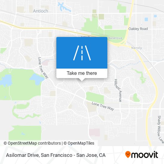 Asilomar Drive map