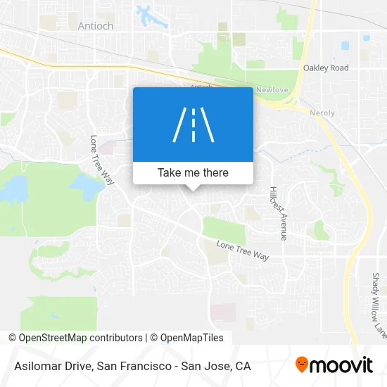 Asilomar Drive map
