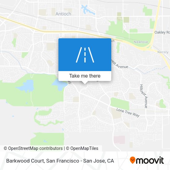 Mapa de Barkwood Court