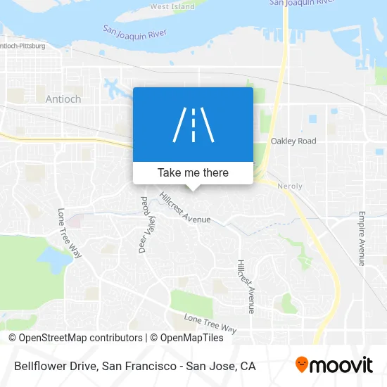 Bellflower Drive map