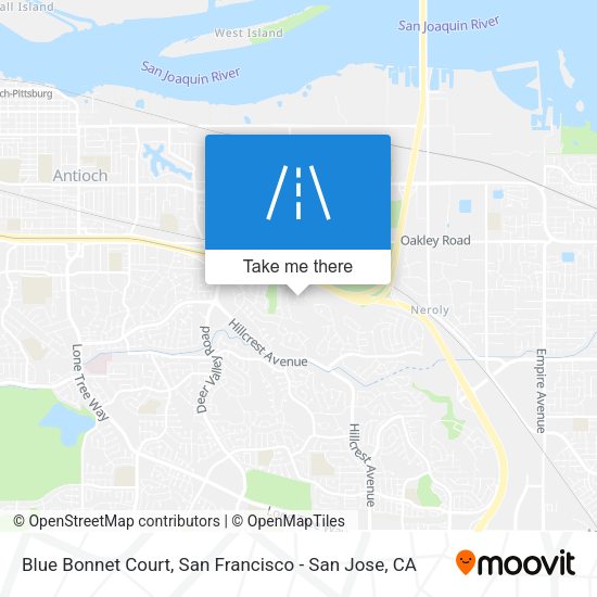 Blue Bonnet Court map
