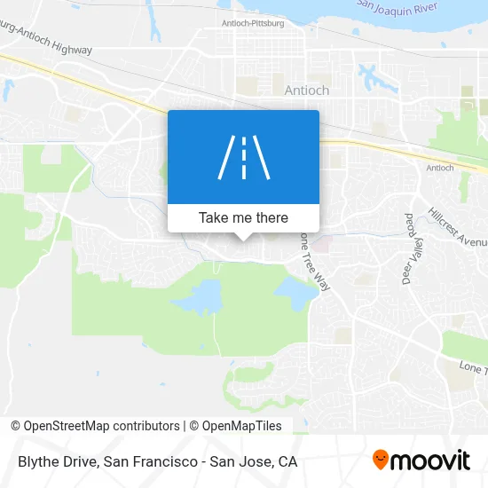Blythe Drive map